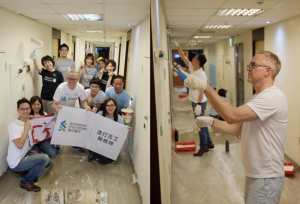 渣打銀行總經理韓德聖親率志工團隊至勵馨庇護家園油漆粉刷 為孩童打造舒適家園！